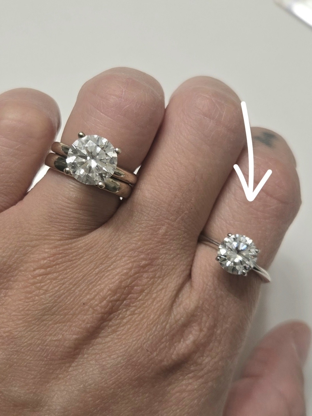 Classic Solitaire Round-Cut Moissanite Ring - Women Jewelry Size 6